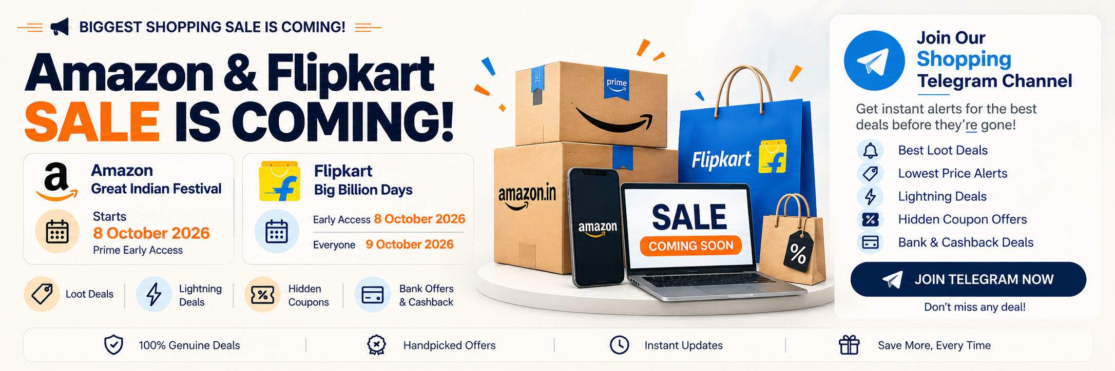 Amazon Great Indian Festival and Flipkart Big Billion Days
