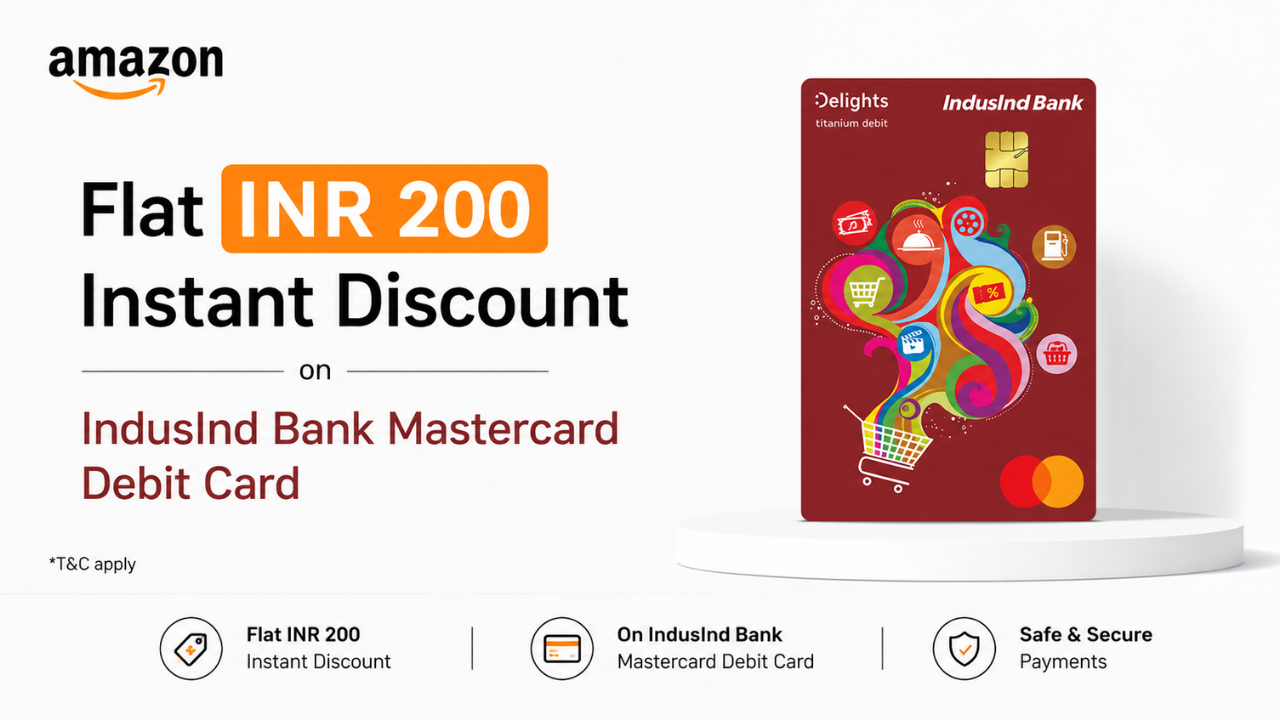Amazon IndusInd Offer: Get ₹200 OFF + Extra Cashback on Fresh & Grocery