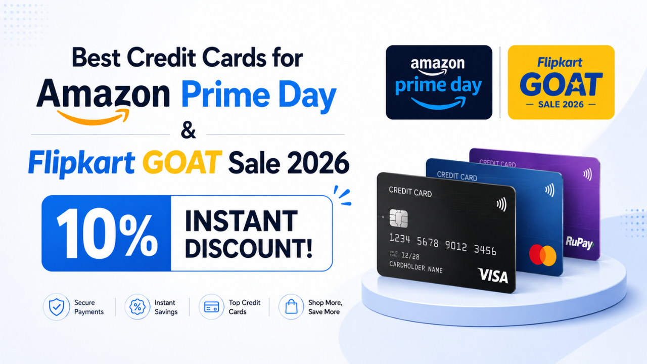 Best Credit Cards for Amazon Prime Day & Flipkart GOAT Sale 2026: Get 10% Instant Discount!