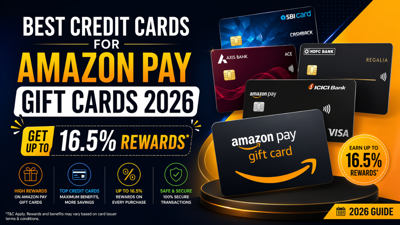 Best Credit Cards for Amazon Pay Gift Cards 2026: Get Up to 16.5% Rewards