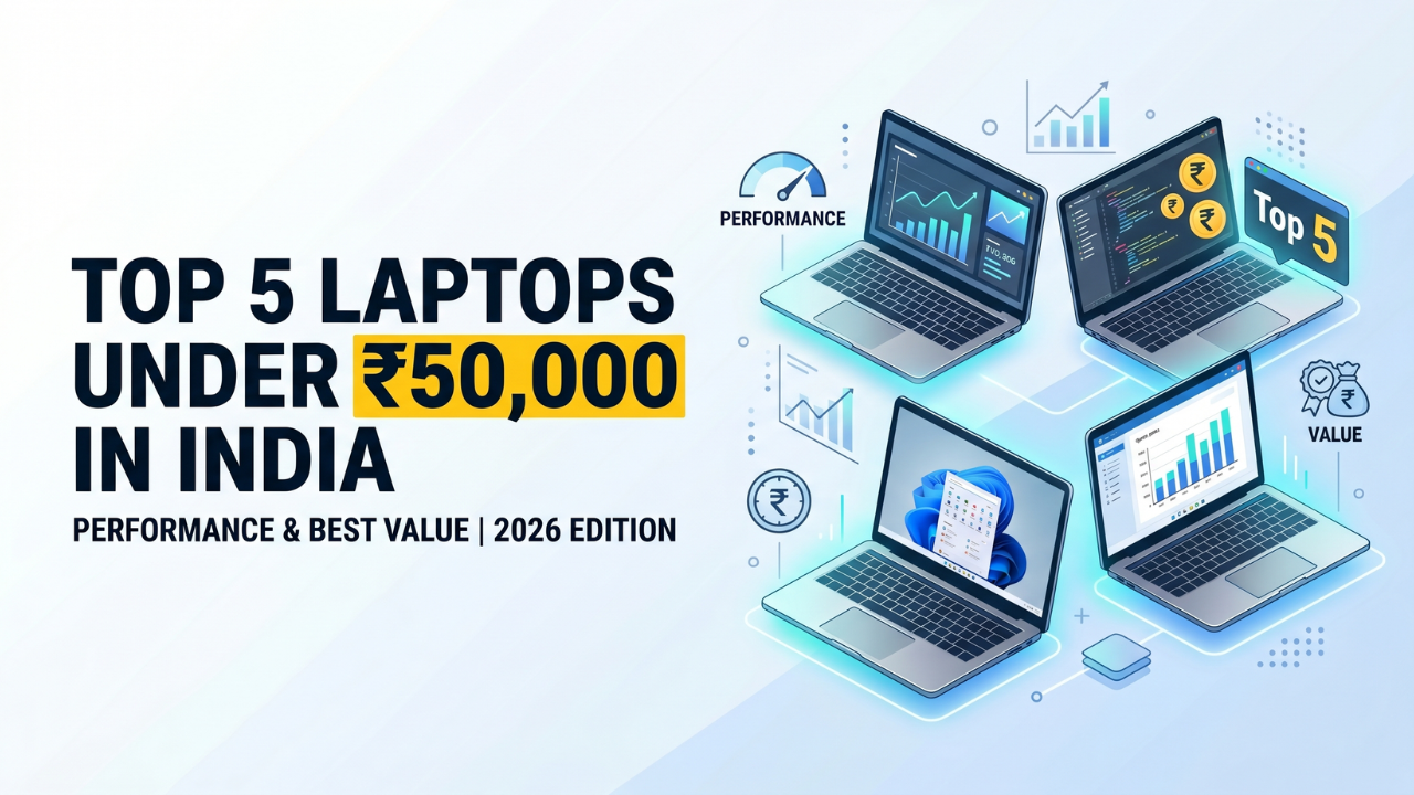 Top 5 Laptops Under 50000 in India: Performance & Best Value