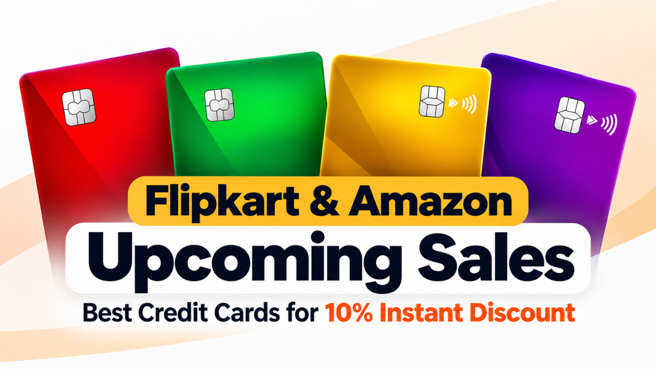 Flipkart & Amazon Upcoming Sales: Best Credit Cards for 10% Instant Discount